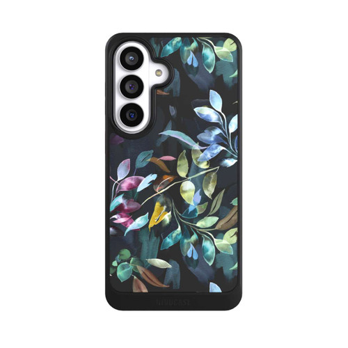 Samsung Galaxy S26+ NIVOcore Watercolor Mystic Leaves Black