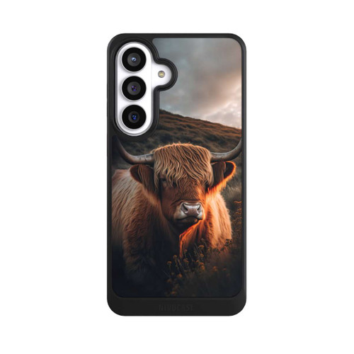 Samsung Galaxy S26+ NIVOcore Vache Highland avec de grandes cornes avec IA