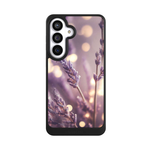 Samsung Galaxy S26+ NIVOcore Lavande en gros plan avec IA