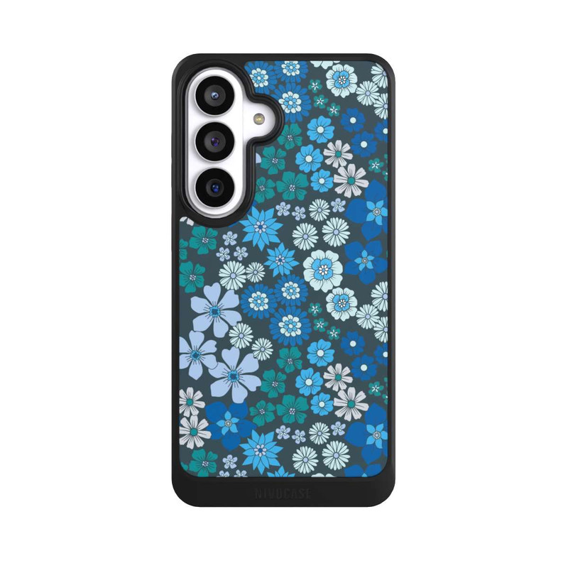 Galaxy S26+ NIVOcore Blue Flowers DeinDesign
