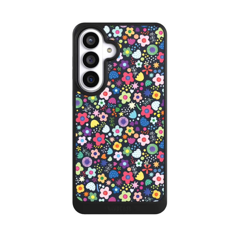 Galaxy S26+ NIVOcore Psychedelic Flowers Multi Black