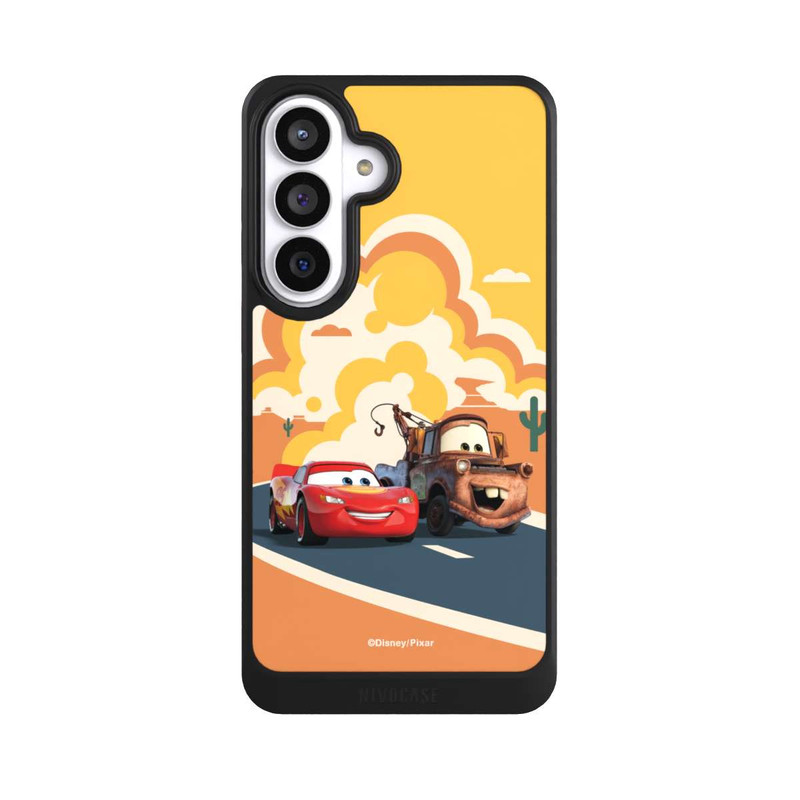 Galaxy S26+ NIVOcore Disney Cars Lightning McQueen Und Hook on the Road