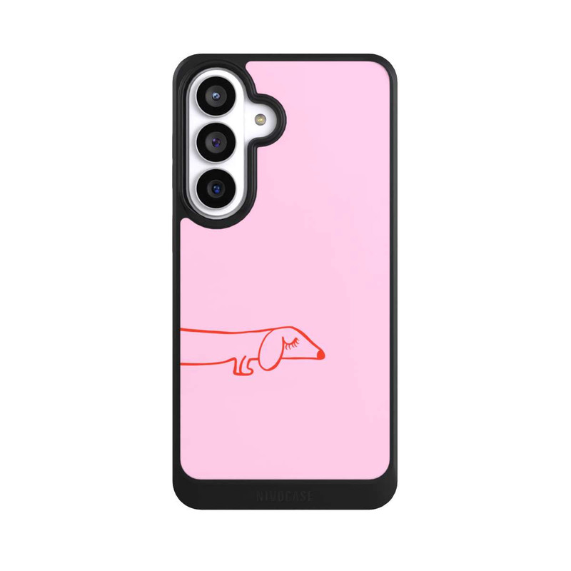 Galaxy S26+ NIVOcore Dachshund Illustration Pink