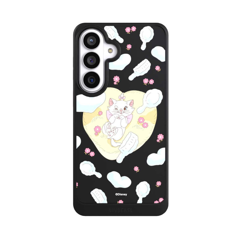 Galaxy S26+ NIVOcore Aristocats Marie Hearts Yellow Transparent
