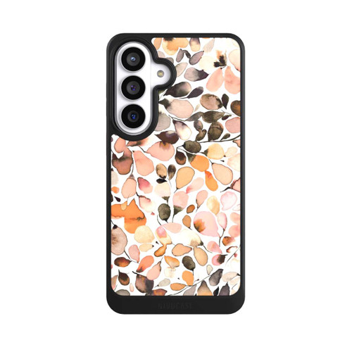 Samsung Galaxy S26+ NIVOcore Eucalyptus Watercolor Leaves Dark Brown Autumn