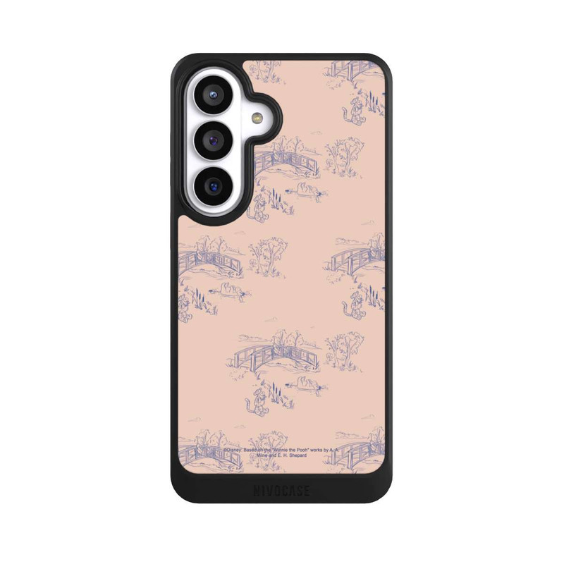 Galaxy S26+ NIVOcore Winnie the Pooh Retro Pattern Bridges Pink
