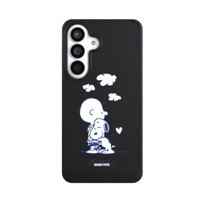 Galaxy S26+ NIVOcore Peanuts Charlie Brown Snoopy Hug Transparent