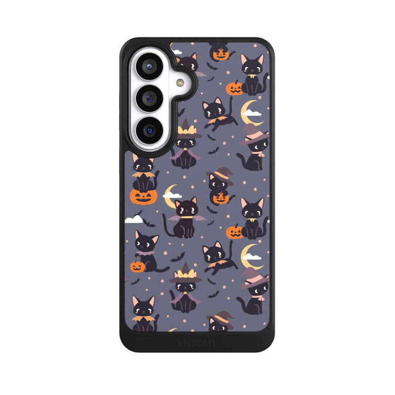 Galaxy S26+ NIVOcore Cute Halloween Witch Cats and Pumpkins