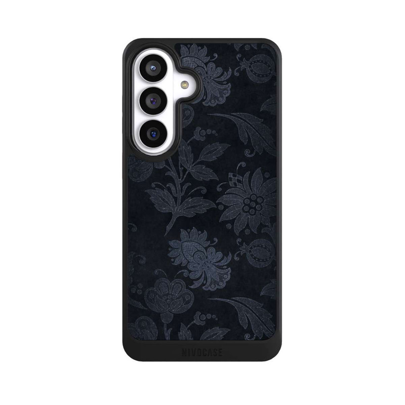 Galaxy S26+ NIVOcore Velours Floral Argenté