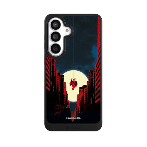 Samsung Galaxy S26+ NIVOcore Spider-Man Marvel between Skyscrapers