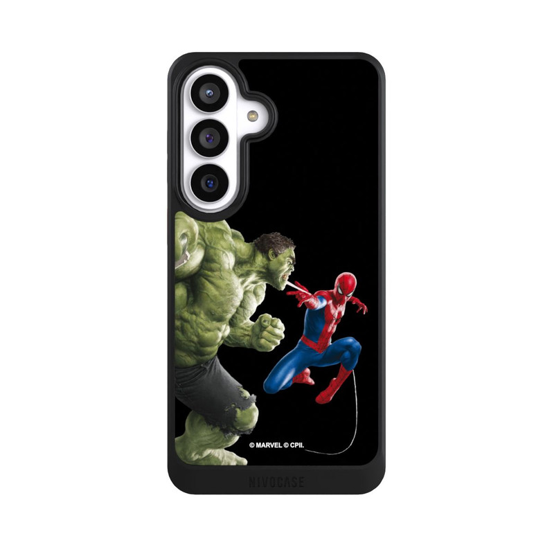 Galaxy S26+ NIVOcore Spider-Man fights Hulk