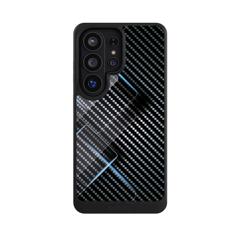 Galaxy S26 Ultra NIVOcore Blaue Linien auf Karbon