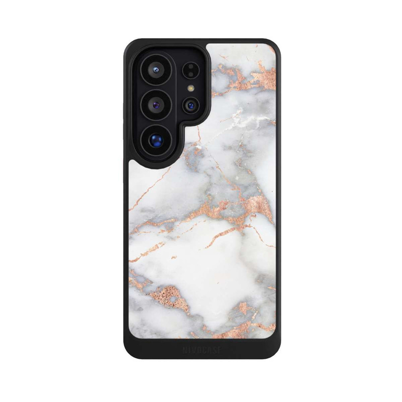 Galaxy S26 Ultra NIVOcore Weißer und goldener Marmorlook