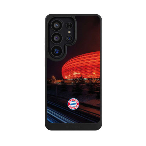 Samsung Galaxy S26 Ultra NIVOcore Allianz Arena bei Nacht FCB