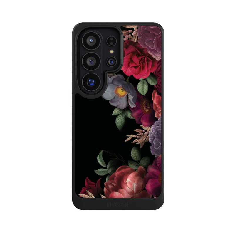 Galaxy S26 Ultra NIVOcore Blumen Auf Schwarz