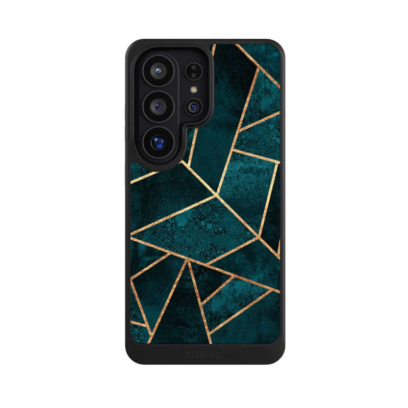 Galaxy S26 Ultra NIVOcore Tief Blaugrün Stein Gold Druck