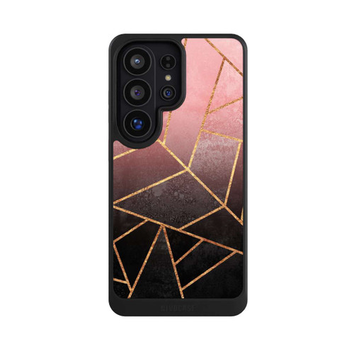 Samsung Galaxy S26 Ultra NIVOcore Pinker und Schwarzer Stein Gold Druck