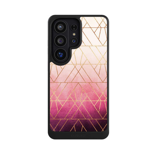 Samsung Galaxy S26 Ultra NIVOcore Pink Ombre Dreiecke Golddruck
