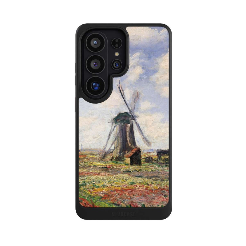 Galaxy S26 Ultra NIVOcore Tulpenfelder mit der Rijnsburger Windmühle von Claude Monet