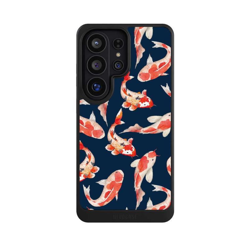 Galaxy S26 Ultra NIVOcore Koi auf blauem Hintergrund