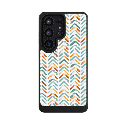 Samsung Galaxy S26 Ultra NIVOcore Elegantes Herbstchevron Blau Orange