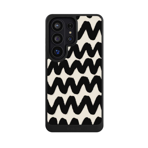 Samsung Galaxy S26 Ultra NIVOcore Vagues Noires Pattern