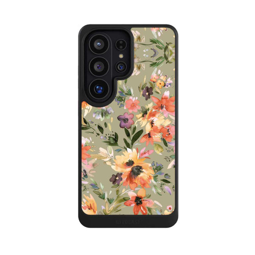 Samsung Galaxy S26 Ultra NIVOcore Malerische tropische Blumen Salbeigrün