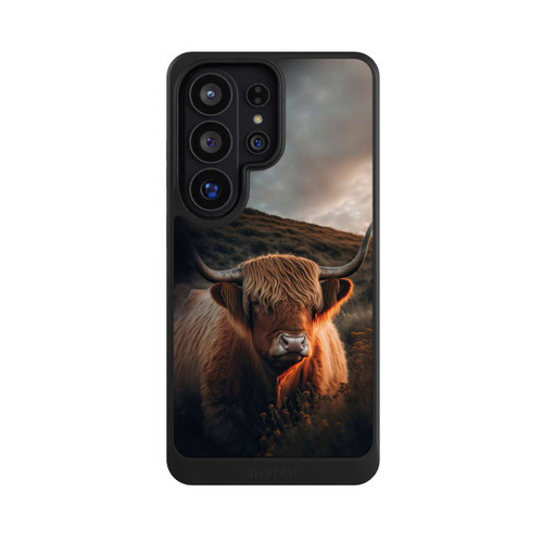 Samsung Galaxy S26 Ultra NIVOcore Vache Highland avec de grandes cornes avec IA