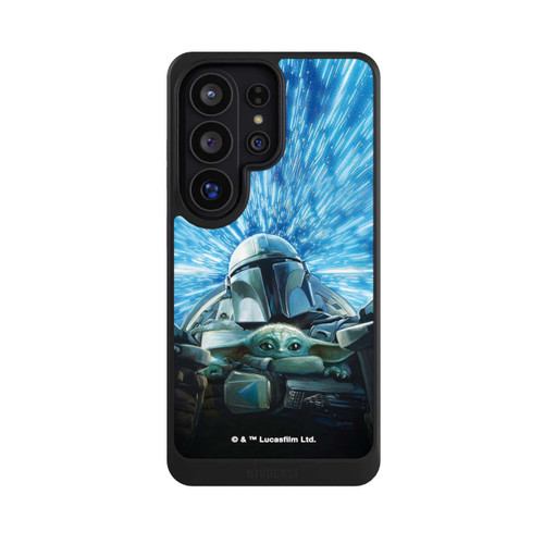 Samsung Galaxy S26 Ultra NIVOcore Grogu und Mando fliegen blau