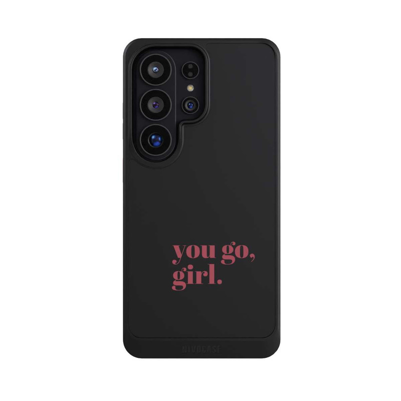 Galaxy S26 Ultra NIVOcore You Go Girl Rosa Transparent