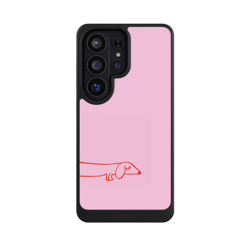 Samsung Galaxy S26 Ultra NIVOcore Dachshund Illustration Pink