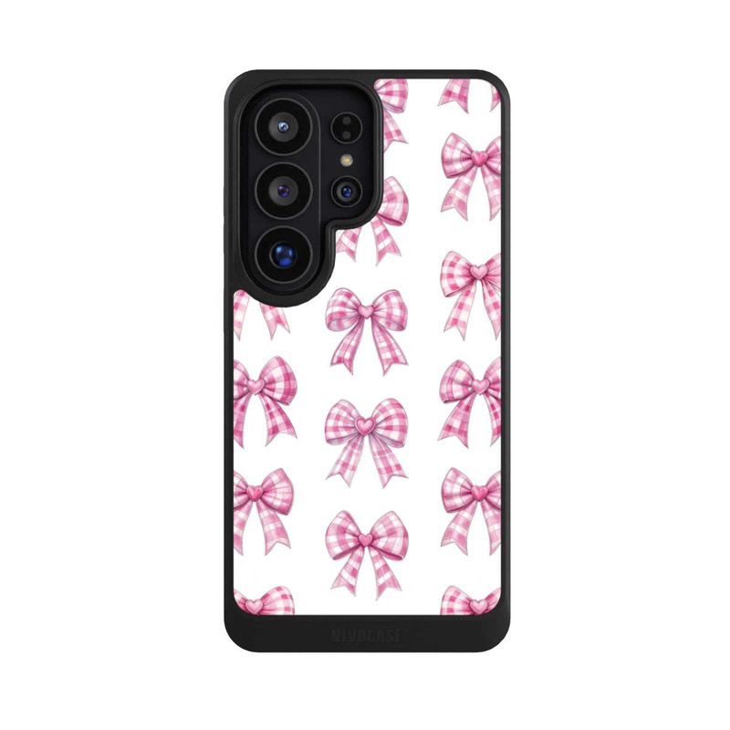Galaxy S26 Ultra NIVOcore Pink Gingham Hearts and Bows