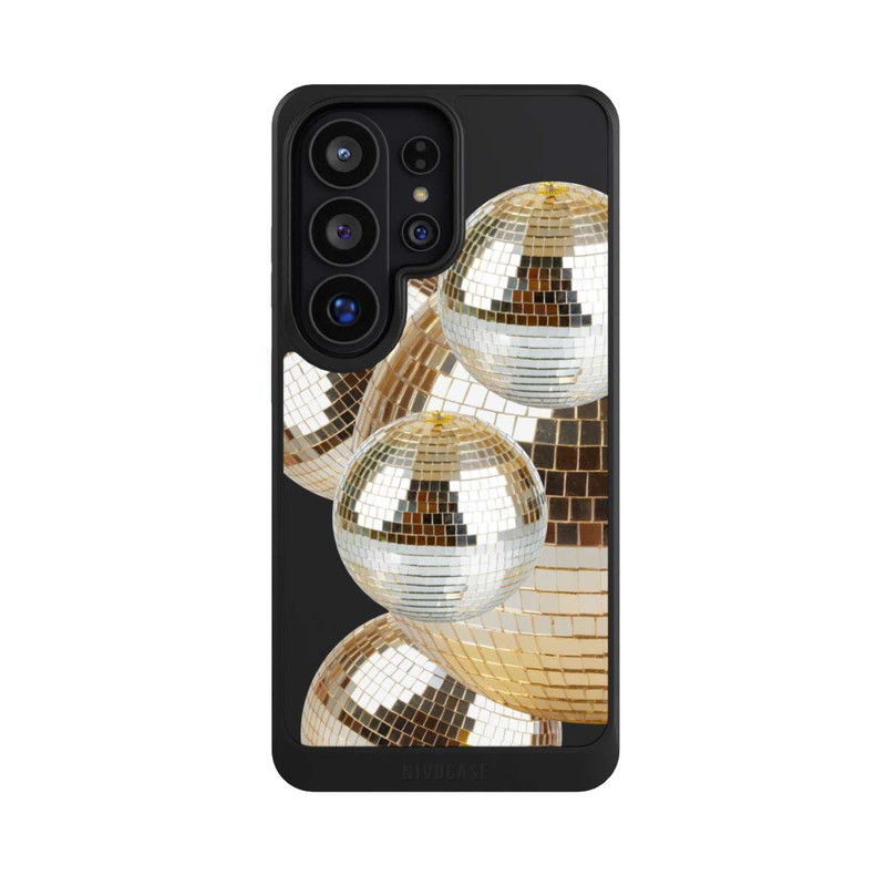 Galaxy S26 Ultra NIVOcore Discokugel Gold Transparent mit KI