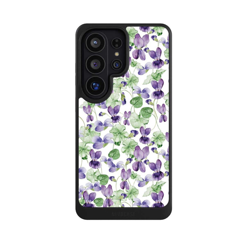 Galaxy S26 Ultra NIVOcore Purple Wildflowers Pattern Watercolor