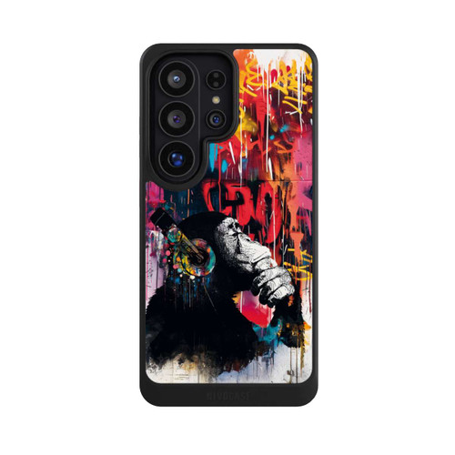 Samsung Galaxy S26 Ultra NIVOcore Affe Stereo Kopfhörer Graffiti Street Art Blau
