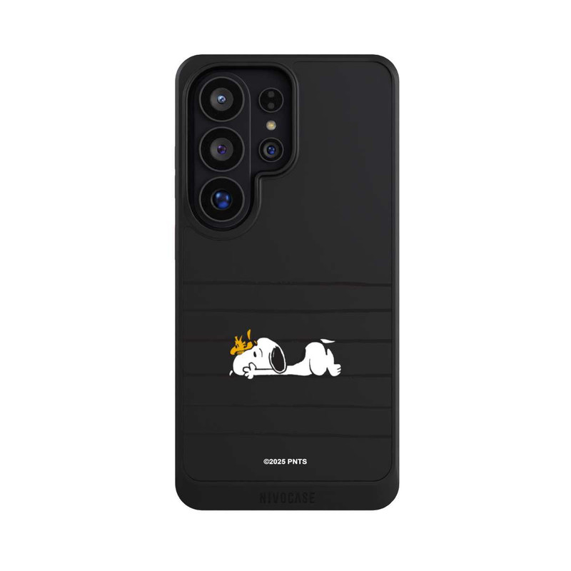 Galaxy S26 Ultra NIVOcore Snoopy Woodstock Streifen Peanuts Transparent