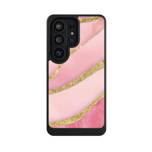 Samsung Galaxy S26 Ultra NIVOcore Pink Marble Goldprint Stripes