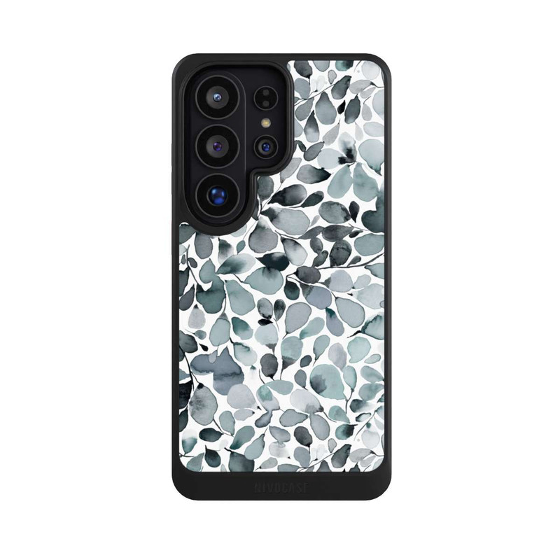 Galaxy S26 Ultra NIVOcore Eukalyptus Aquarell Blätter Grau