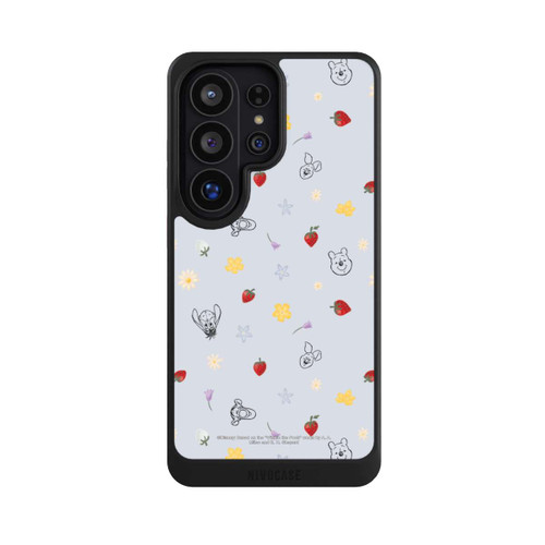 Samsung Galaxy S26 Ultra NIVOcore Winnie Puuh und Freunde Erdbeer Muster Blau