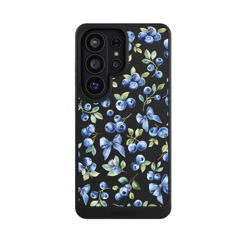 Galaxy S26 Ultra NIVOcore Blaubeere Schleifen Transparent mit KI