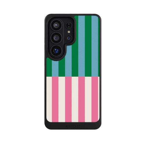 Samsung Galaxy S26 Ultra NIVOcore Motif Rayé Vert Rose