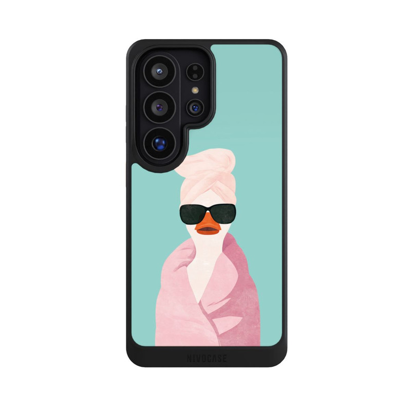 Galaxy S26 Ultra NIVOcore Turquoise Duck Wearing a Turban with AI