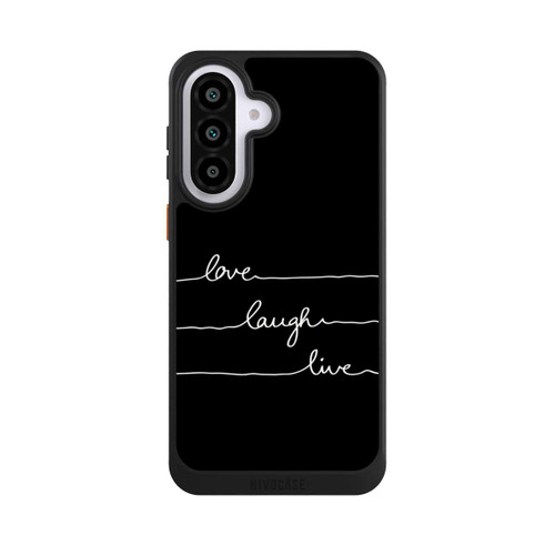 Samsung Galaxy A57 5G NIVOcore Love Laugh Live blanc/noir