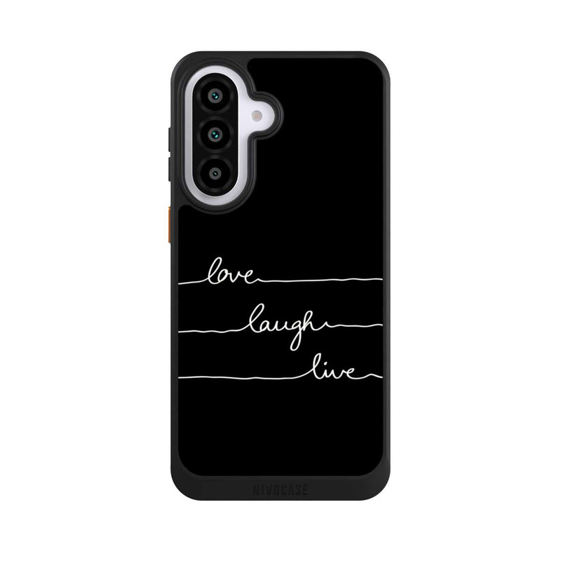 Galaxy A57 5G NIVOcore Love Laugh Live blanc/noir