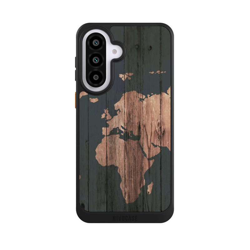 Galaxy A57 5G NIVOcore Wooden World Map