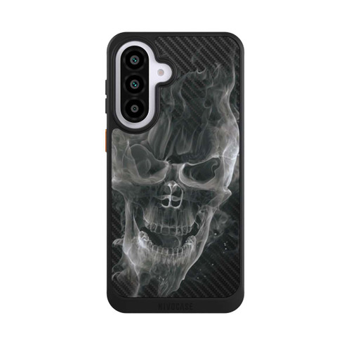 Samsung Galaxy A57 5G NIVOcore rauchender Totenkopf Carbon