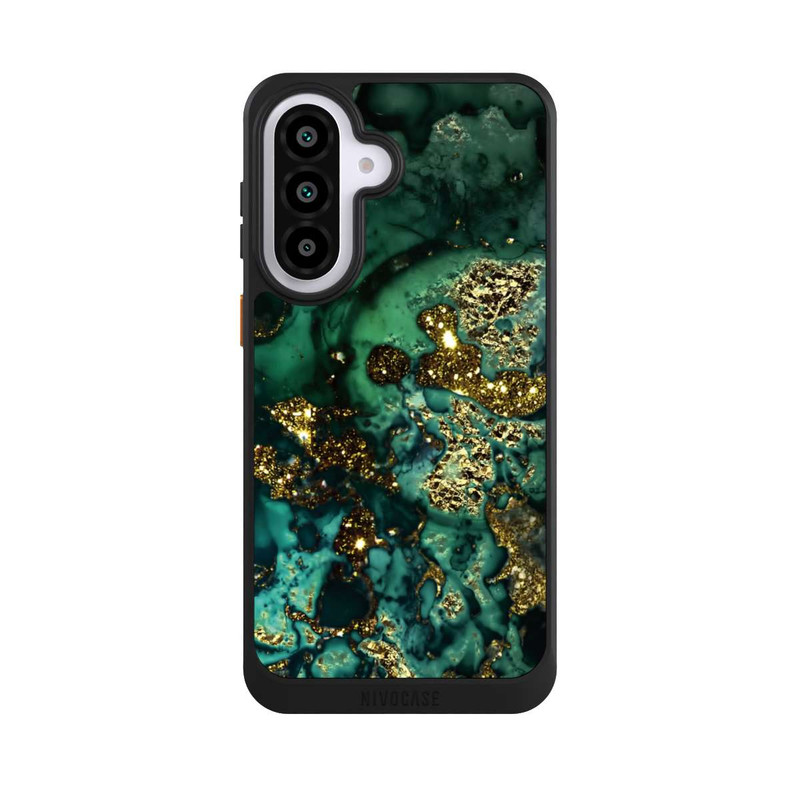 Galaxy A57 5G NIVOcore Cyan Glitzer Marmorlook