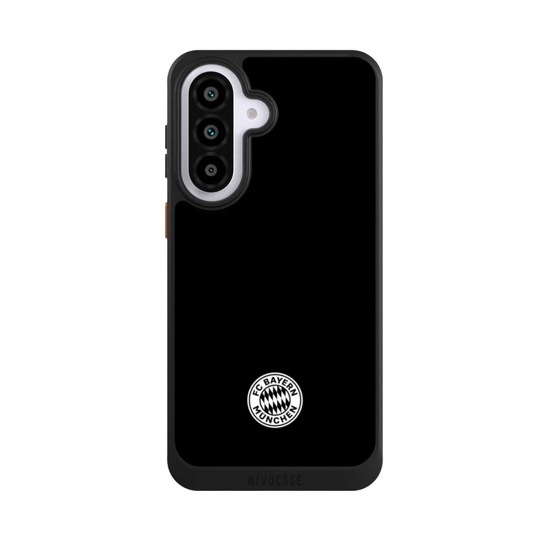 Galaxy A57 5G NIVOcore Logo FCB Classique Petit - Blanc sur Fond Noir