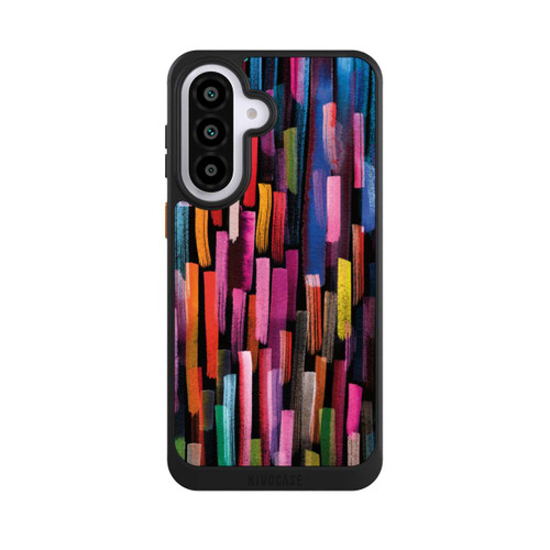 Samsung Galaxy A57 5G NIVOcore Bunte Pinselstriche schwarz
