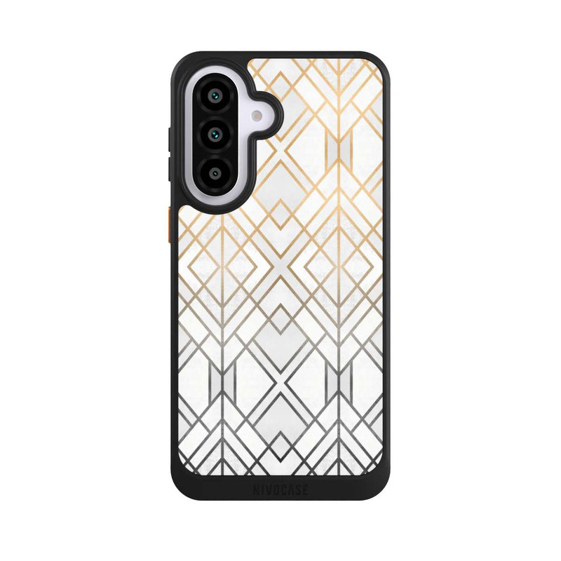 Galaxy A57 5G NIVOcore Gold und Grauer Geo Golddruck